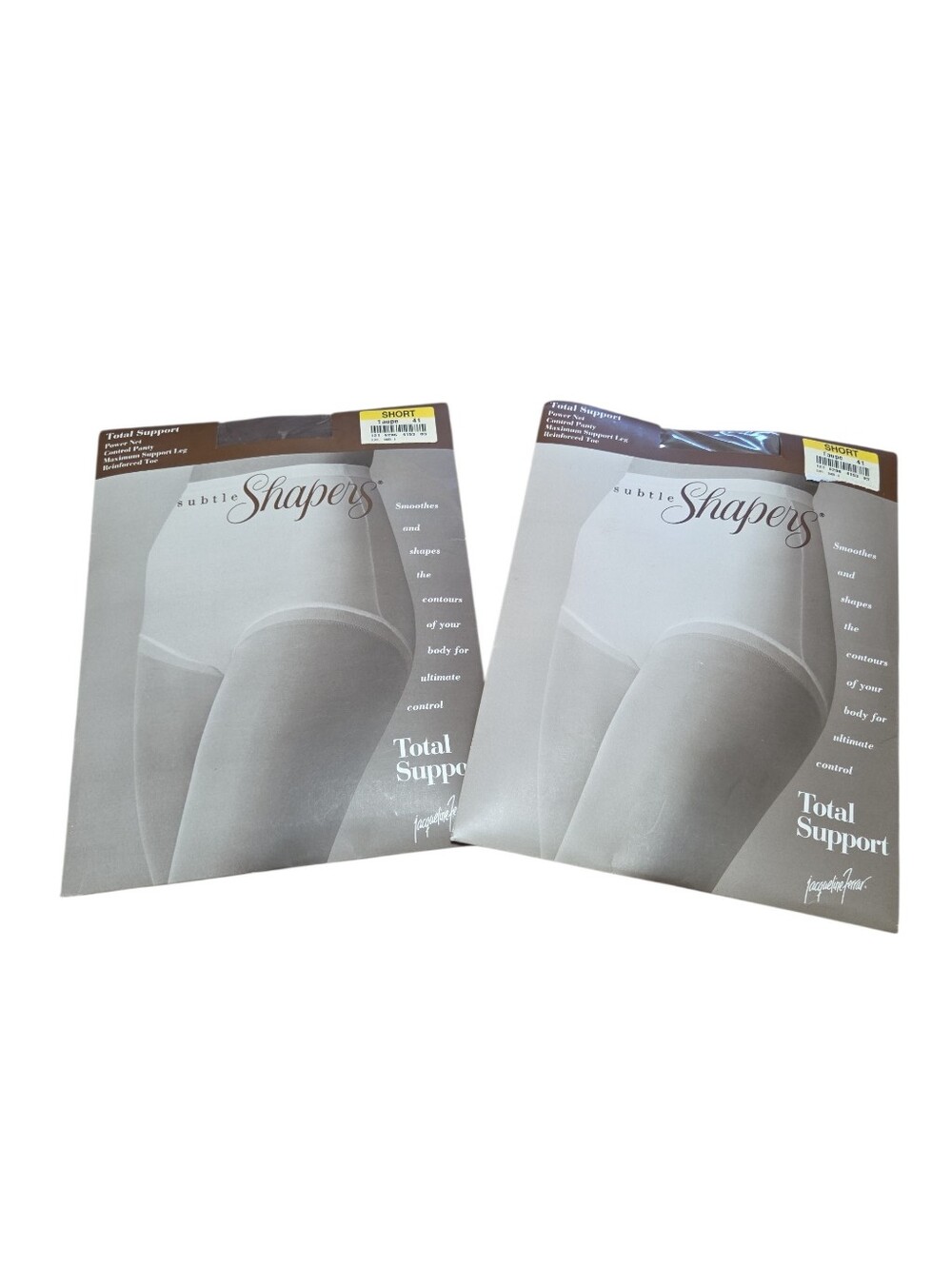 Vintage‎ Subtle Shapers Taupe Short 121 Reinforced Toe Control Panty Power Net